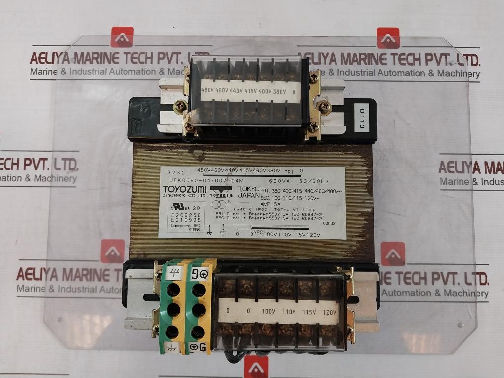 Toyozumi Uek0060-047007-04M Transformer 600Va 50/60Hz Iec 61558
