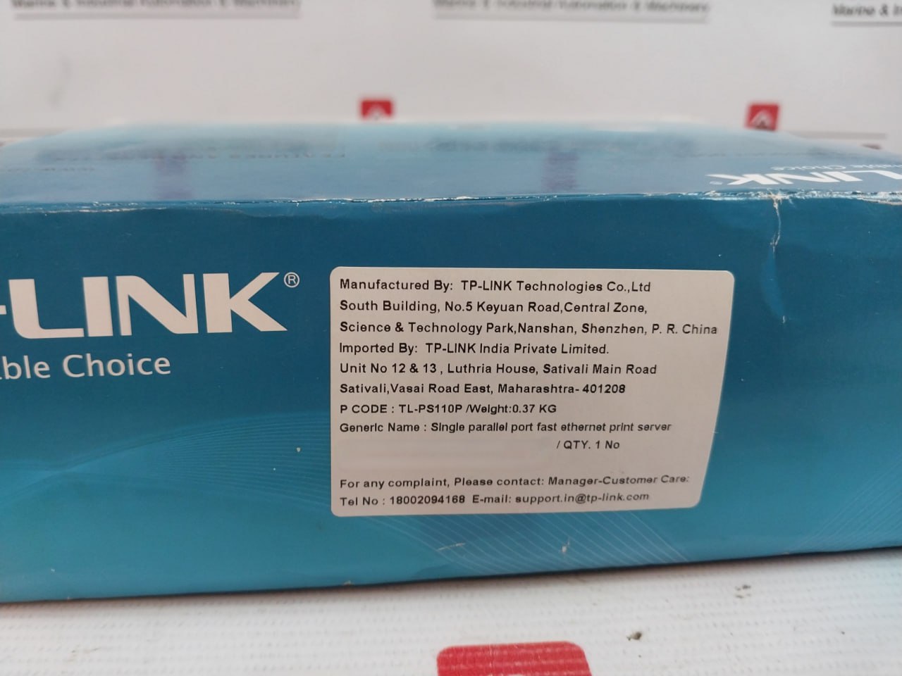 Tp-link Tl-ps110P Single Parallel Port Fast Ethernet Print Server Ver 1.5