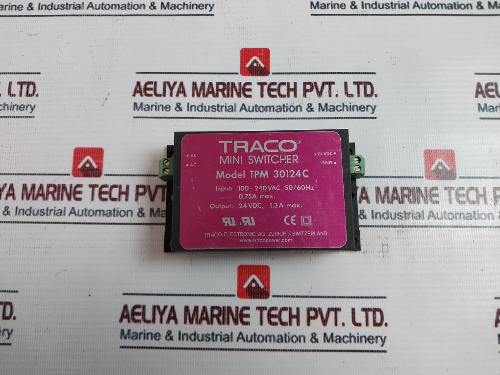 Traco Electronic Tpm 30124C Mini Switcher 100-240 Vac 50/60 Hz 0.75A Max