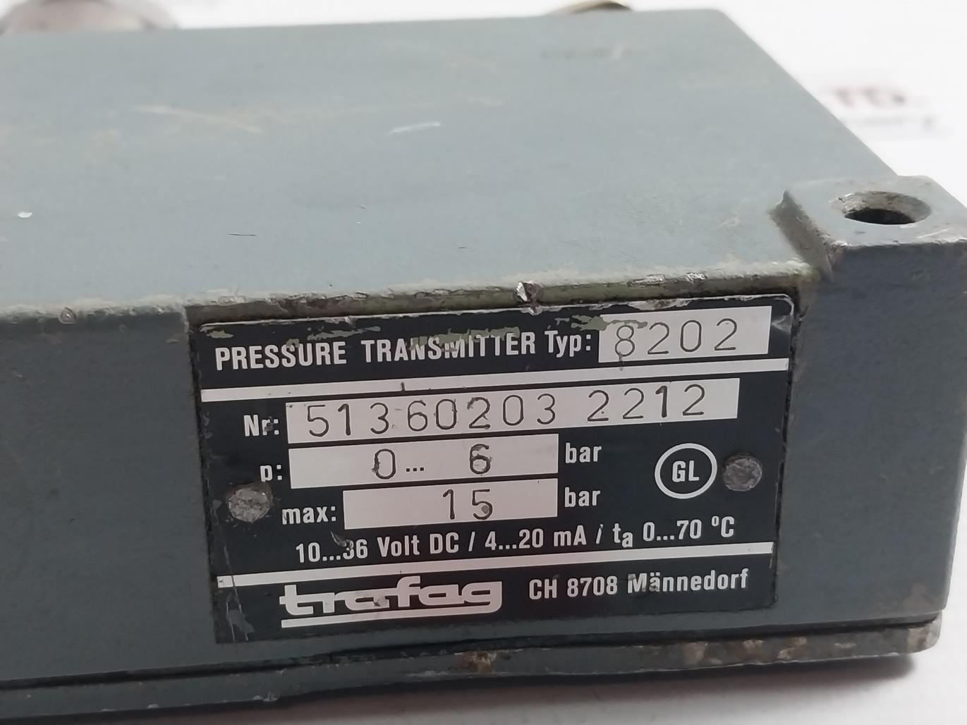 Trafag 8202 Pressure Transmitter 36V/15 Bar