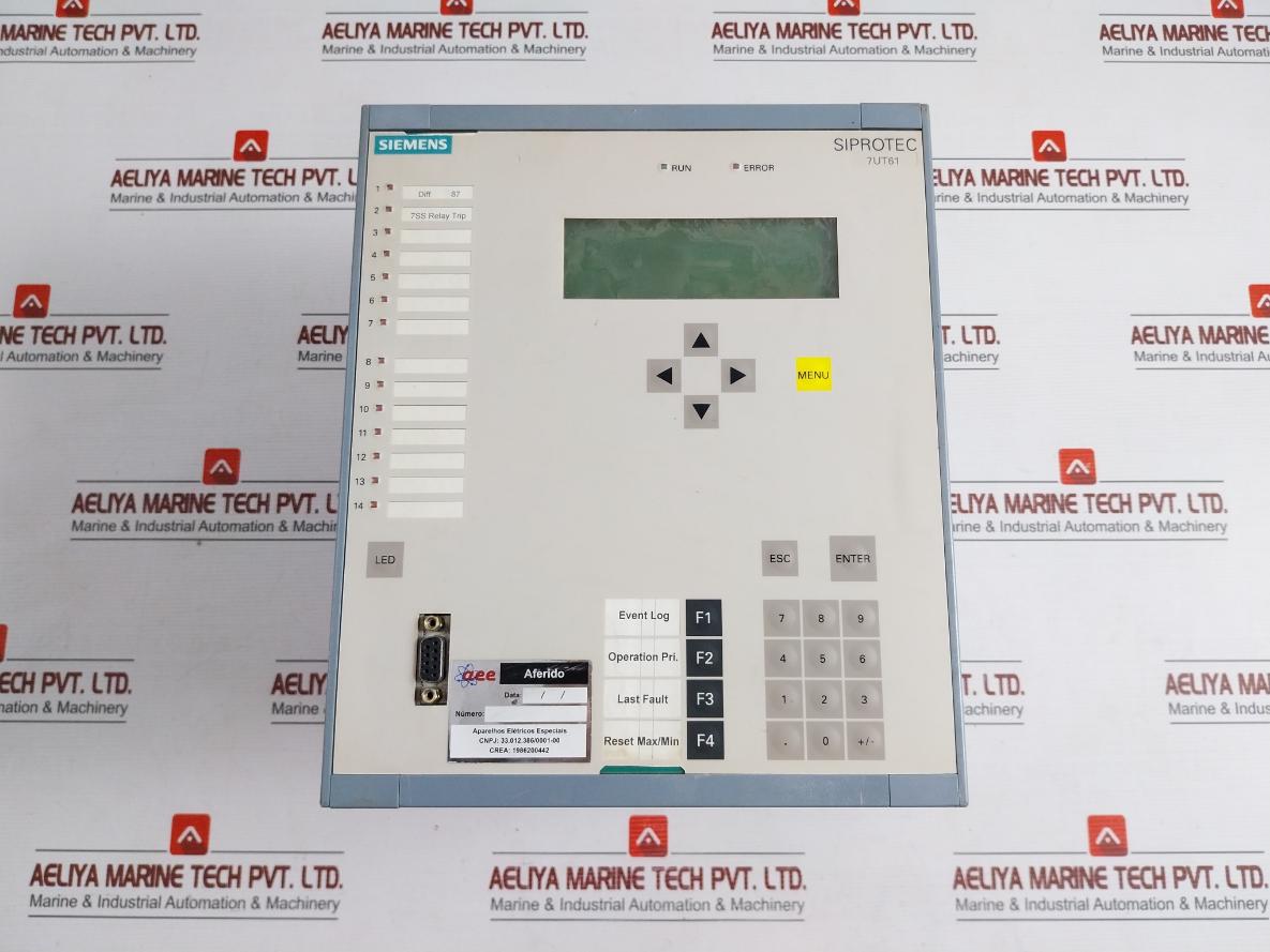 Transformer Differential Protection 7Ut6131-5Eb92-1Aa0-l0B/Ff 50-60Hz Siemens 115….230 V Ac