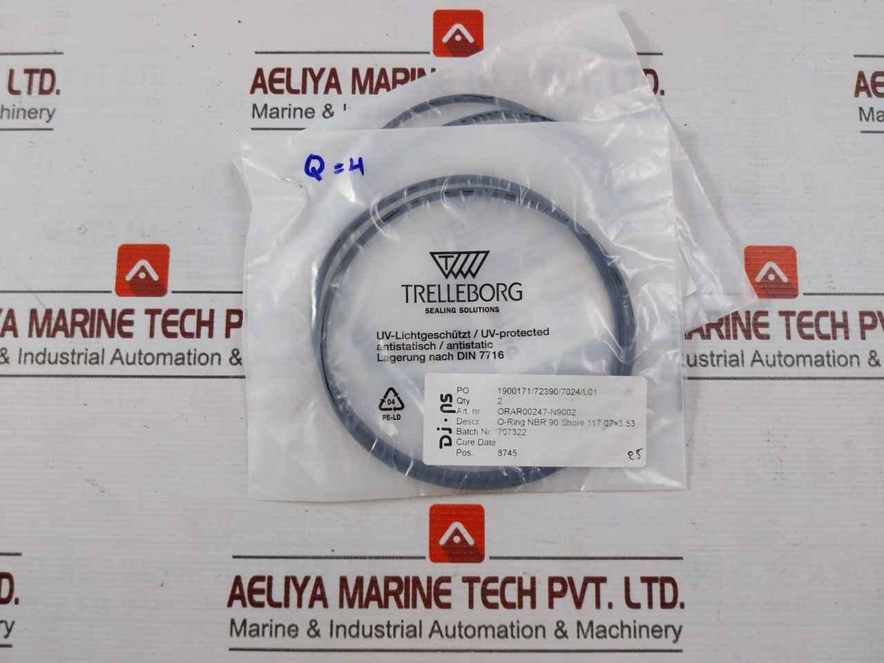 Trelleborg Orar00133-n9002 Seal Set For Drt Cylinder 480Mm/190Mm/15240Mm, Sk055