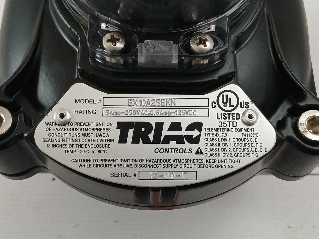 Triac Controls Hazardous Location Limit Switch 5Amp-250Vac Part No: Ex10A2Sbkn