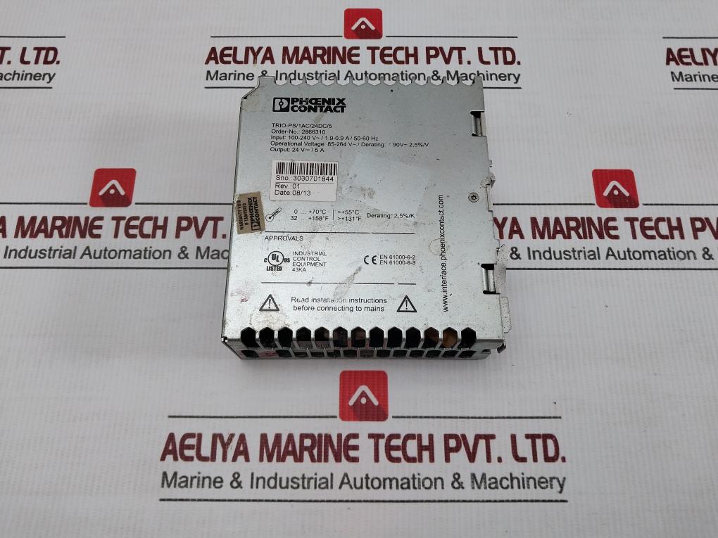 Trio-ps/1Ac/24Dc/5 Power Supply Module 100-240V 50-60Hz Phoenix Contact