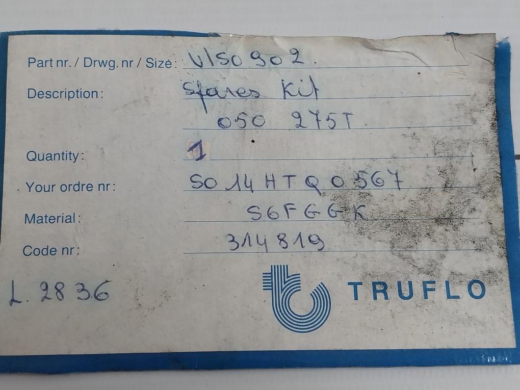 Truflo 314819 Spares Kit S6Fggk