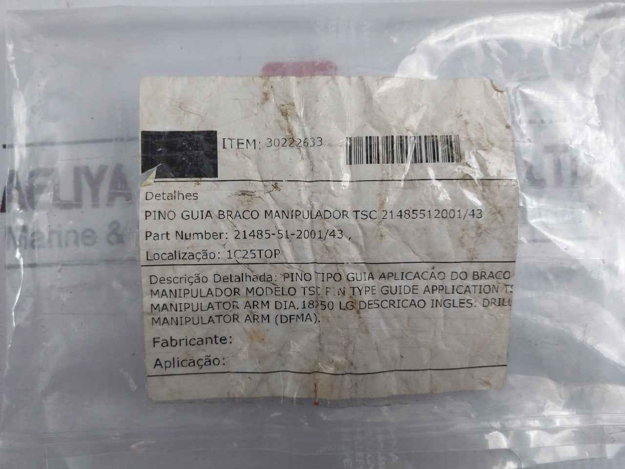 Tsc 21485-51-2001/43 Pin Type Guide Application Manipulator Arm Dia