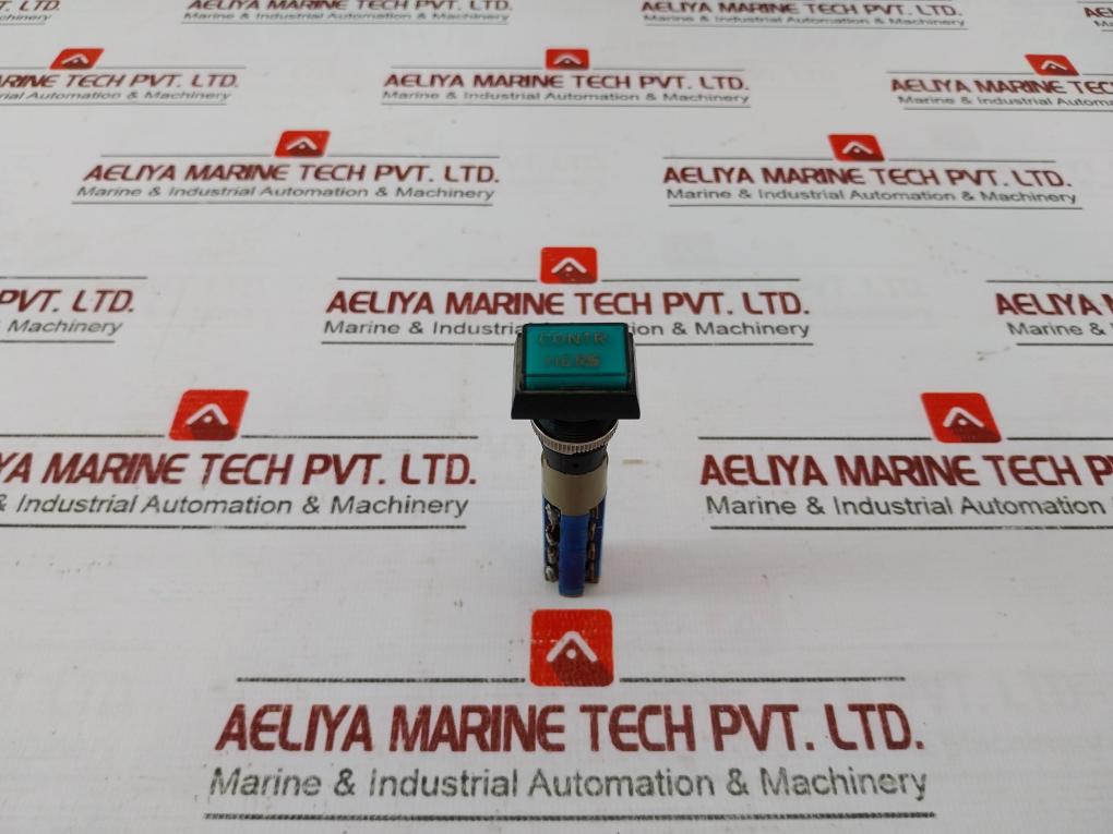 Tschudin & Heid 5a 250vac Green Illuminated Solder Tail Pushbutton Switch 400000 Max 220v