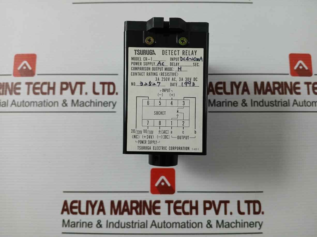 Tsuruga Cr-1 Detect Relay With Base Input Dc 4-20Ma D-42821-2 Fa-no60A