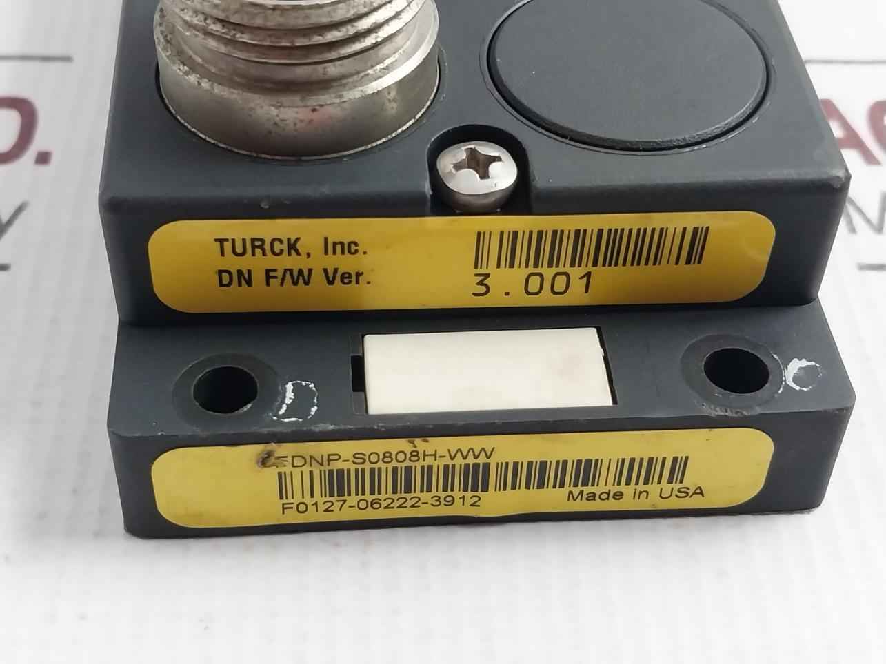 Turck Fdnp-s0808H-ww I/O Module 11-26 Vdc 100 Ma