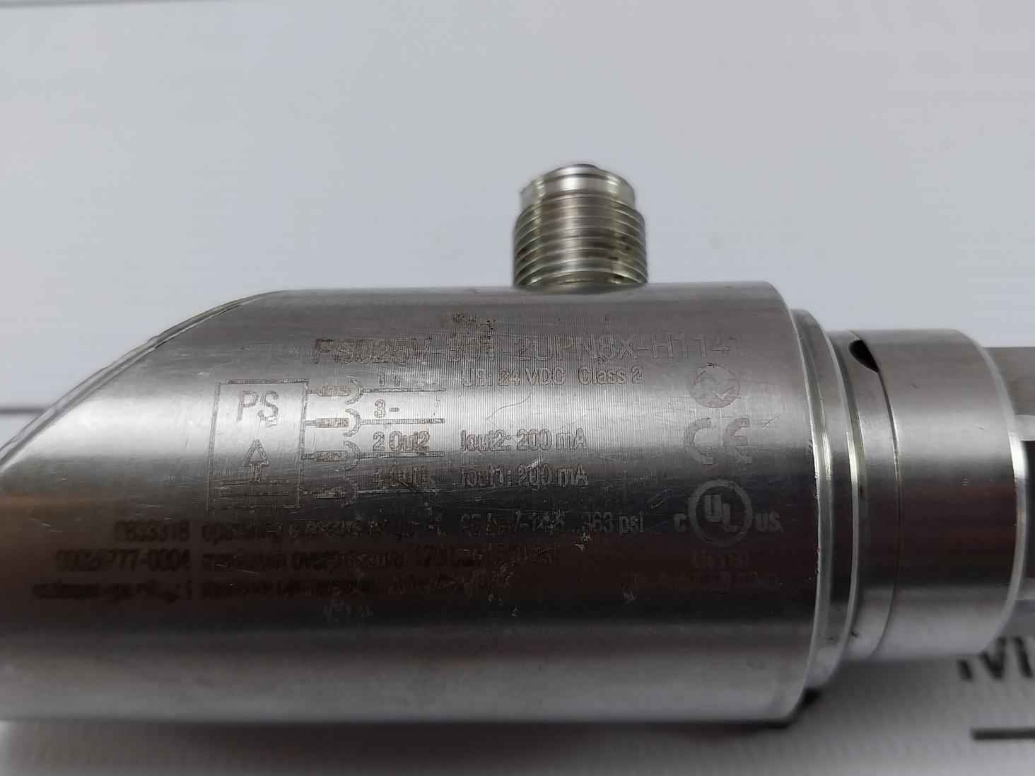 Turck Ps025V-301-2Upn8X-h1141 Pressure Sensor 24Vdc 120 Bar/1740 Psi
