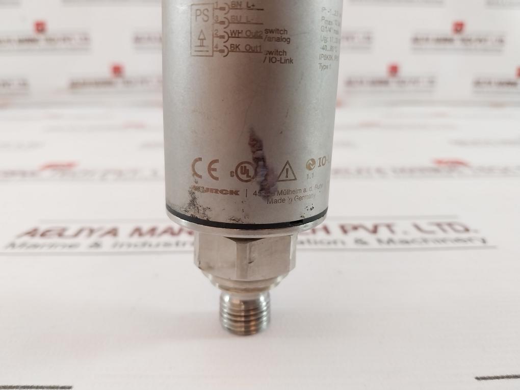 Turck Ps310-2.5V-04-li2Upn8-h1141 Pressure Sensor 100001522 -1...2.5Bar 17-33Vdc