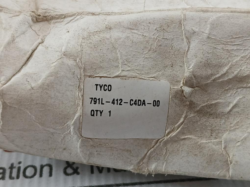 Solenoid Valve 24V 50/60Hz Tyco Part No 791L-412-c4Da–00