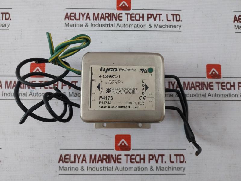 Tyco Electronics 4-1609971-1 Emi Filter F4173A 3Hnp03316-1/00 600 Vac 50/60Hz