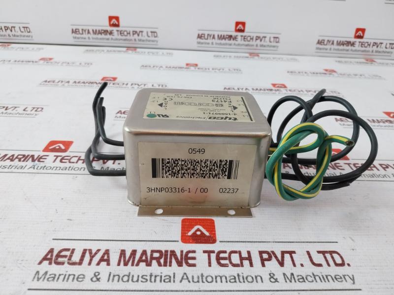 Tyco Electronics 4-1609971-1 Emi Filter F4173A 3Hnp03316-1/00 600 Vac 50/60Hz