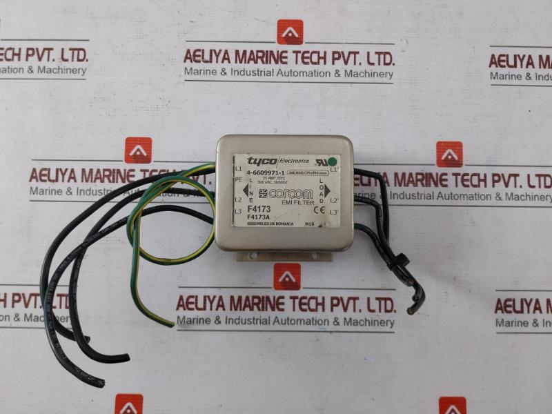 Tyco Electronics 4-6609971-1 Emi Filter 600 Vac 50/60Hz 3Hnp03316-1/00