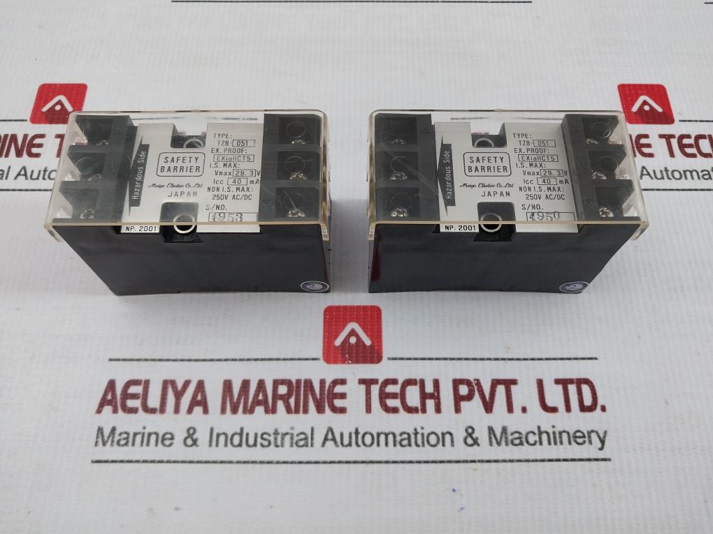 Tzb-051 Meiyo Electric Vmax-29.3V Icc-40Ma Safety Barrier Non I.S. Max-250Vac/Dc