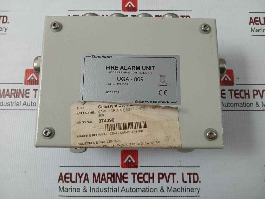 Uga-809 1270055 Fire Alarm Unit Servoteknikk