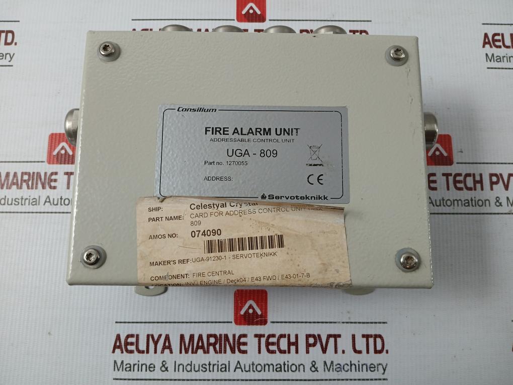 Uga-809 1270055 Fire Alarm Unit Servoteknikk