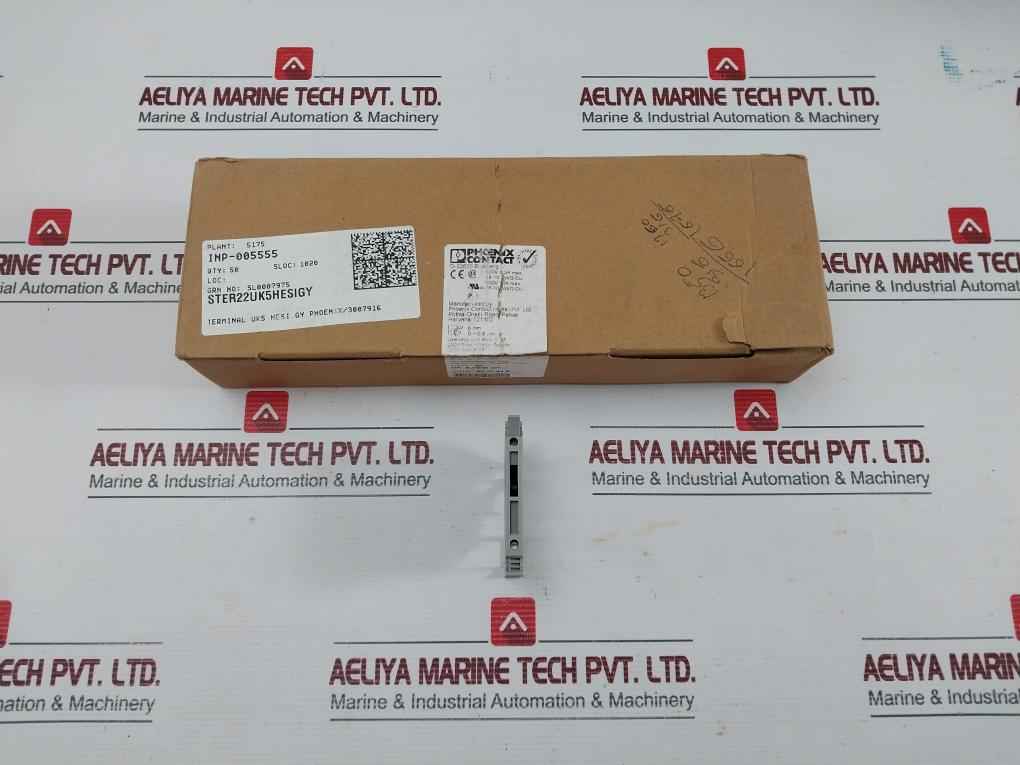 Uk 5-hesi Gy Phoenix Contact Fuse Modular Terminal Block (1 Box = 50 Pcs)