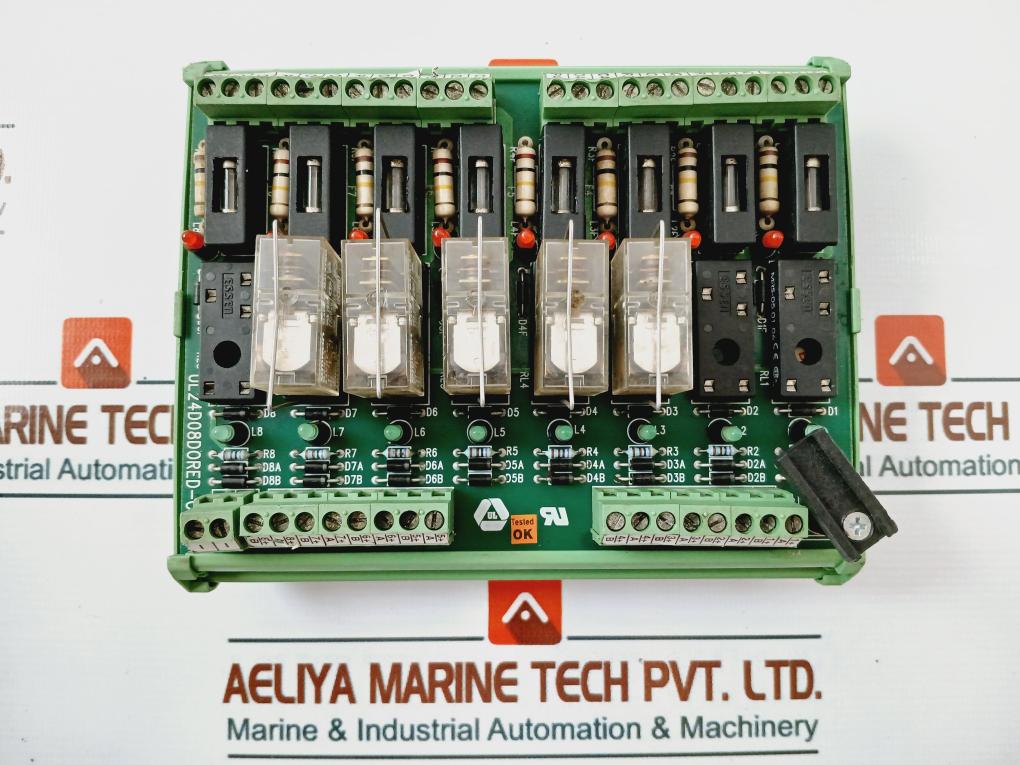 UL Group UL24D08D0RED-C SC Relay PCB Board