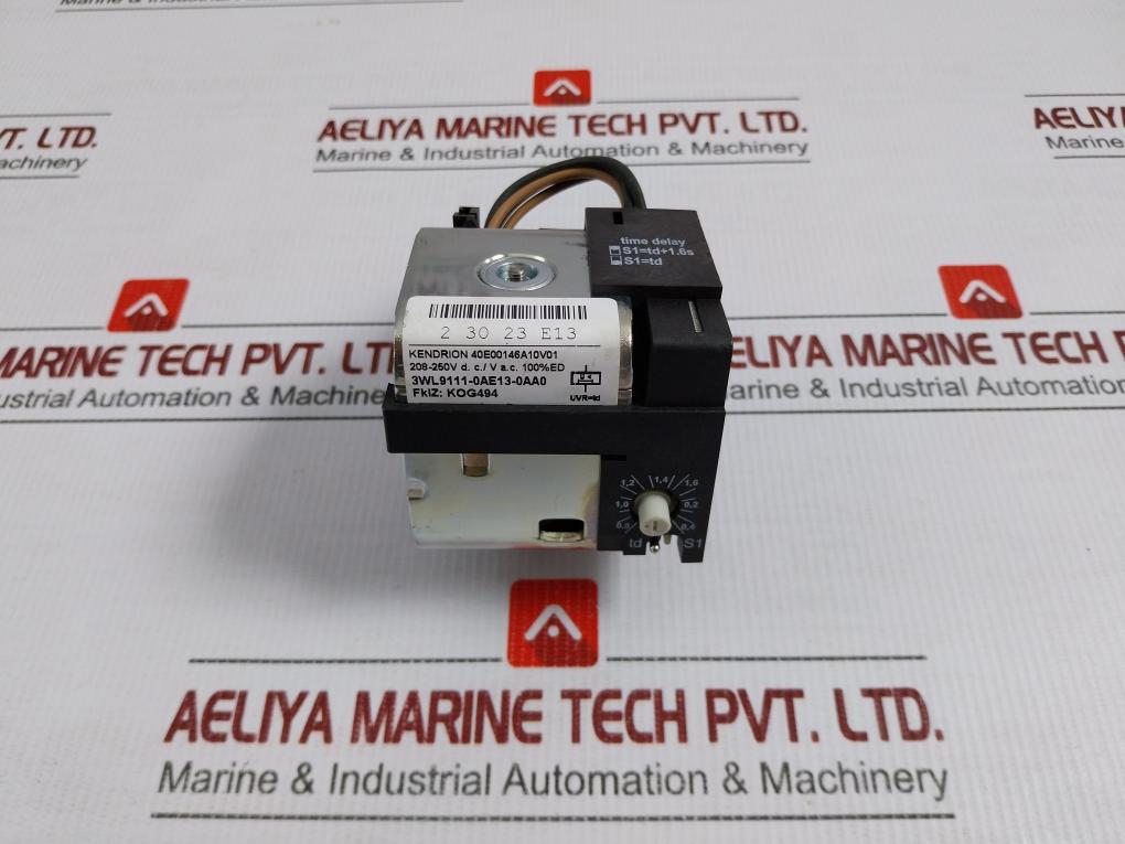 Undervoltage Release Circuit Breaker 220Vac 50/60Hz Siemens 3Wl9111-0Ae13-0Aa0