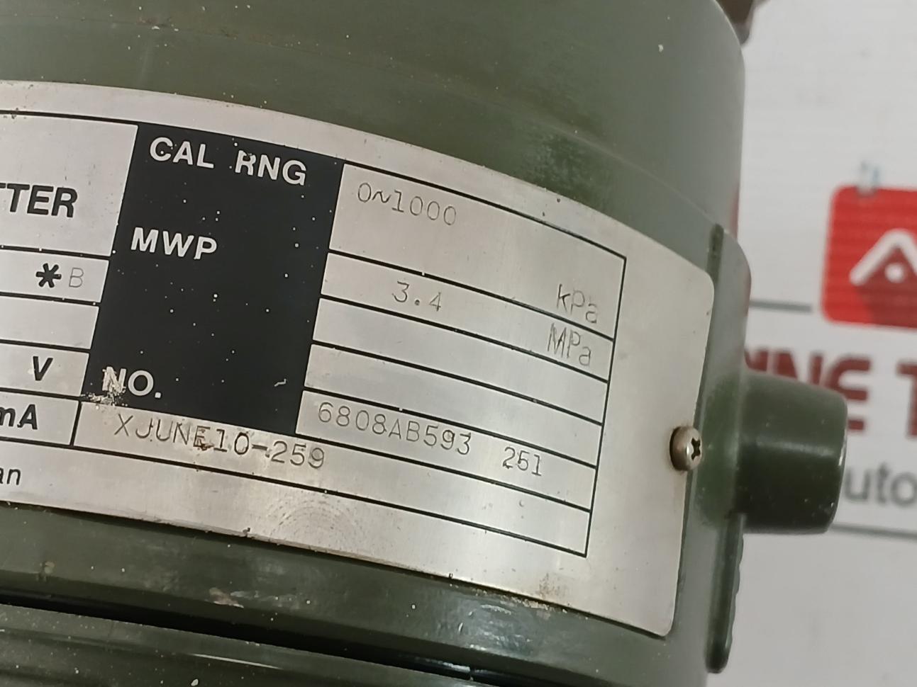 Une 43-sbs2*B/Cal-p/Ssb-s/Z Pressure Transmitter 3.4 Mpa Yokogawa Dc 24V