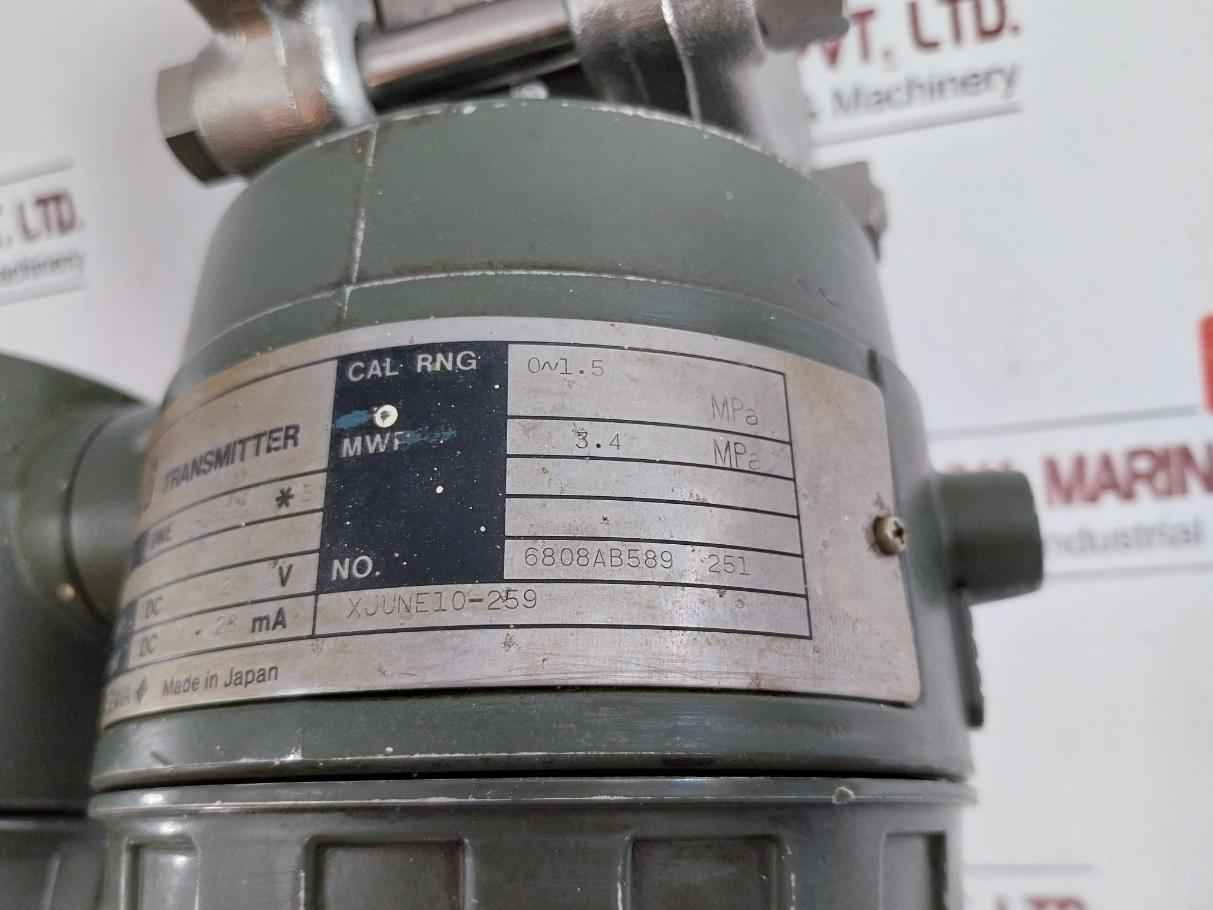Une 43-sbs2*B/Cal-p/Ssb-s/Z Pressure Transmitter Yokogawa 3.4 Mpa Dc 4-20 Ma