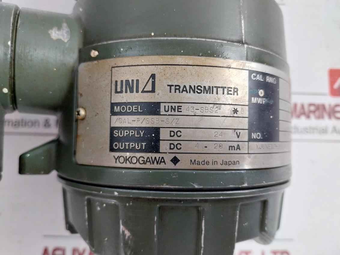 Une 43-sbs2*B/Cal-p/Ssb-s/Z Pressure Transmitter Yokogawa 3.4 Mpa Dc 4-20 Ma