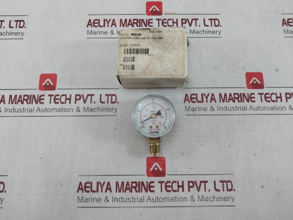Unitor En562 Acetylene Oxygen Pressure Regulator 0-40 Bar