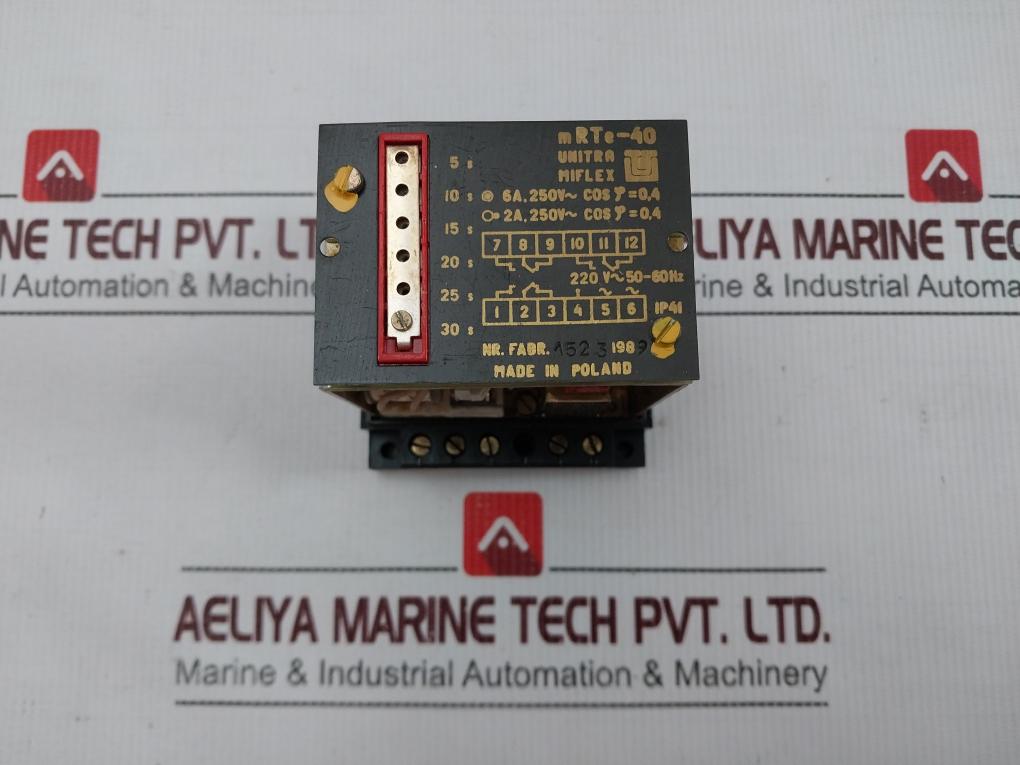 Unitra Miflex Mrte-40 Time Relay 220V 50-60Hz Ip41
