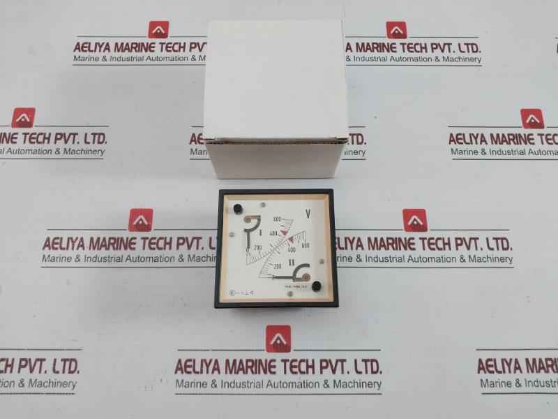 Used Condition Double Voltmeter 0-600 V Semco
