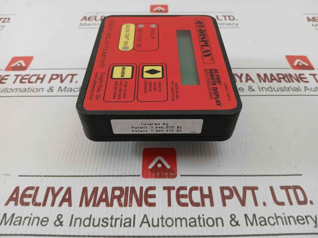 Qt Display For Ac Trip Unit Set B-601Qt-p2 Utility Relay Company 690V