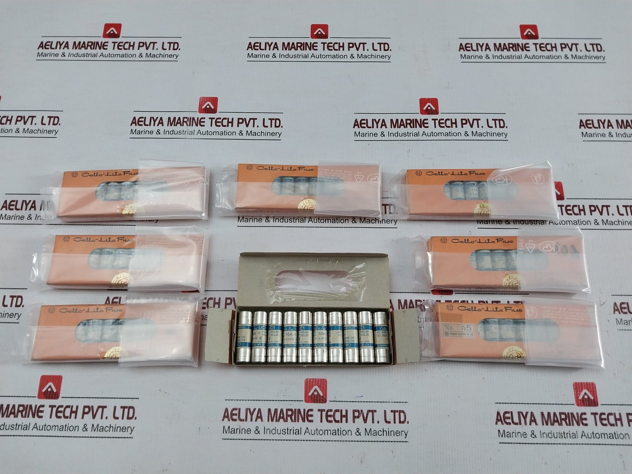 Utsunomiya-Electric-Ac-500V-Acl50-10A-Cello-Lite-Fuse-UC1-Lot-Of-10X-210628-1