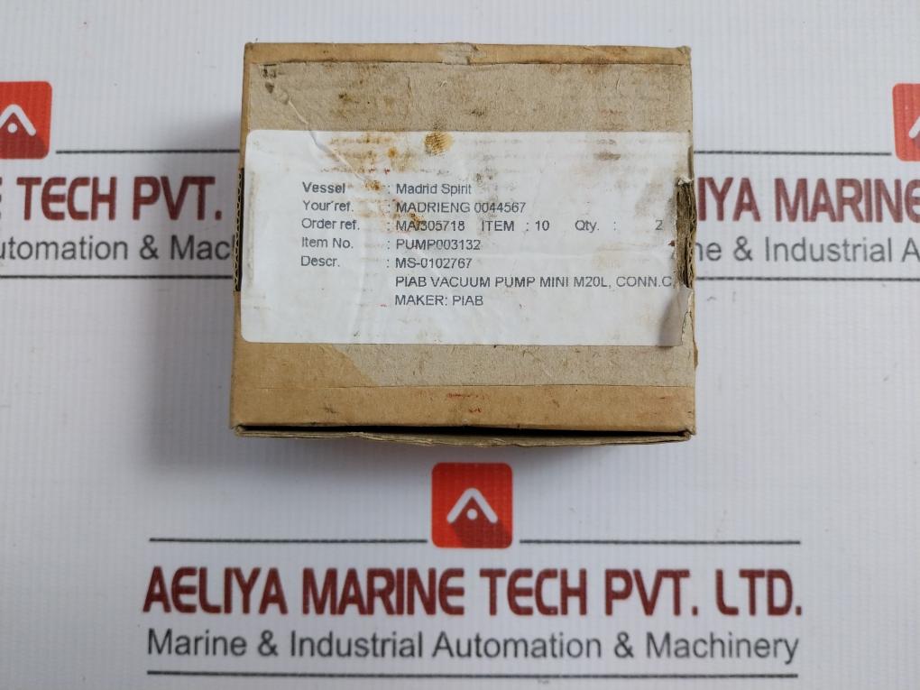 M20A5-cn Vacuum Pump Mini M20L, Conn. C Nbr Piab