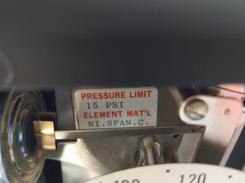 Pneumatic Controller Regulator M40-11M35120-5528Spec 004445 Vaf Instruments