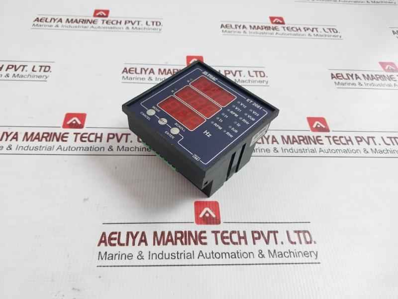 Vaf Panel Meter With Digital Lcd Display Et 2081 Eltrac 85-270 V Ac/Dc