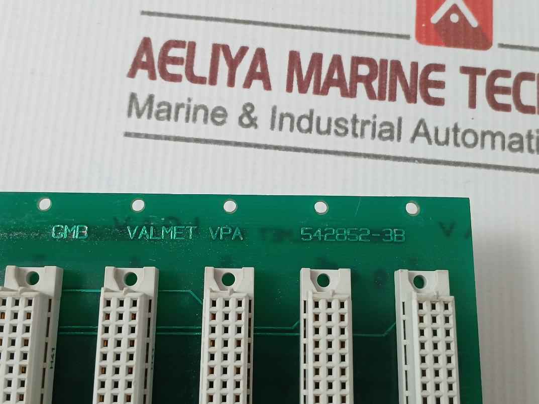 Valmet 542852-3A Backplane Printed Circuit Board