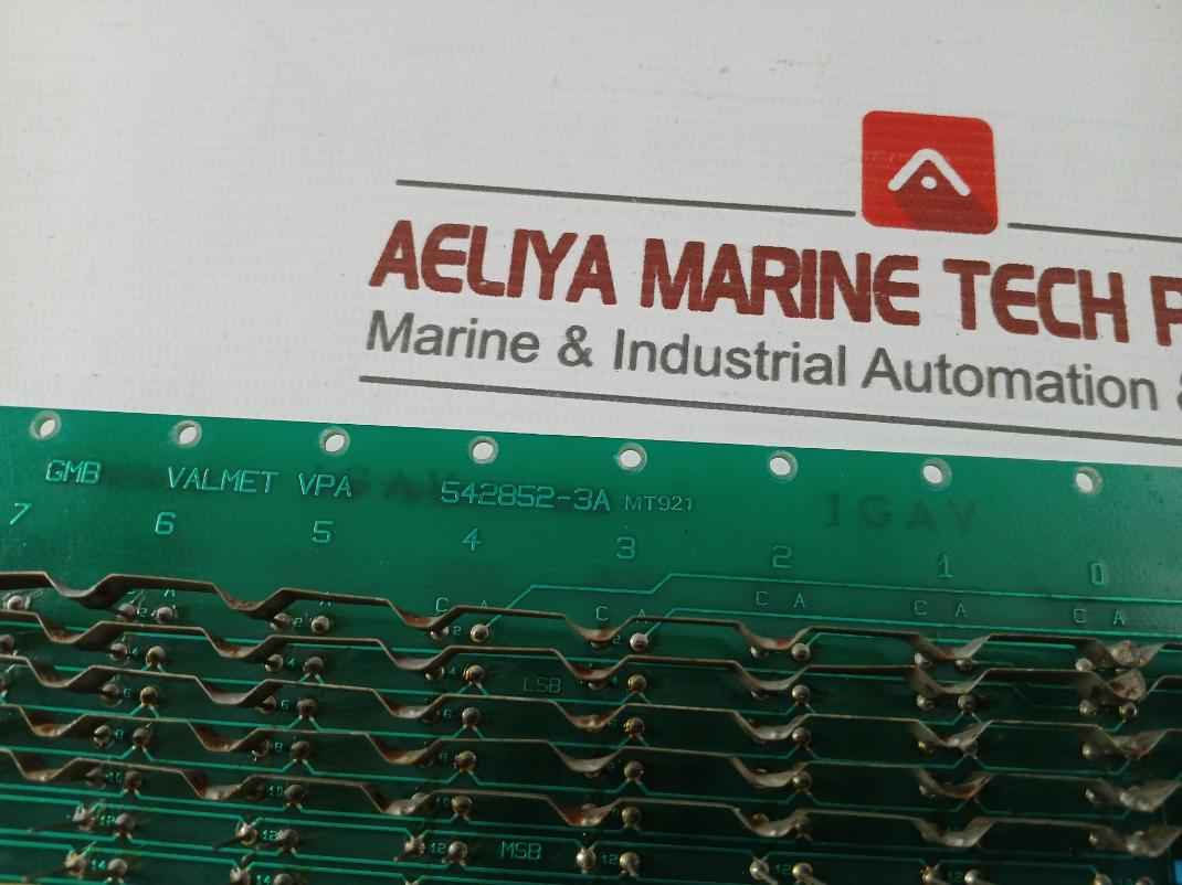 Valmet 542852-3A Gmb Vpa Backplane Pcb 542852-3B