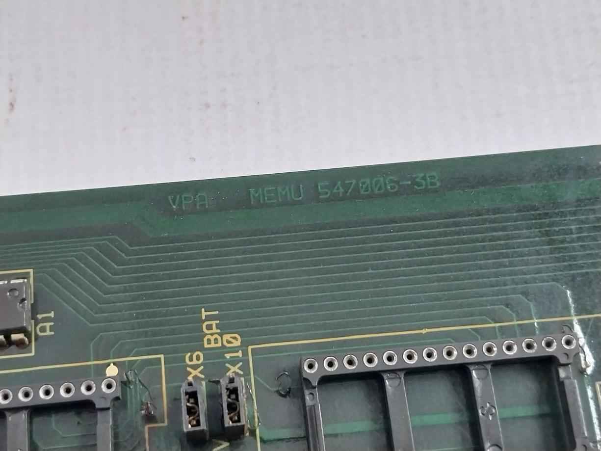 Valmet 547006-3B Memu Memory Board 547006-3A 94V-1