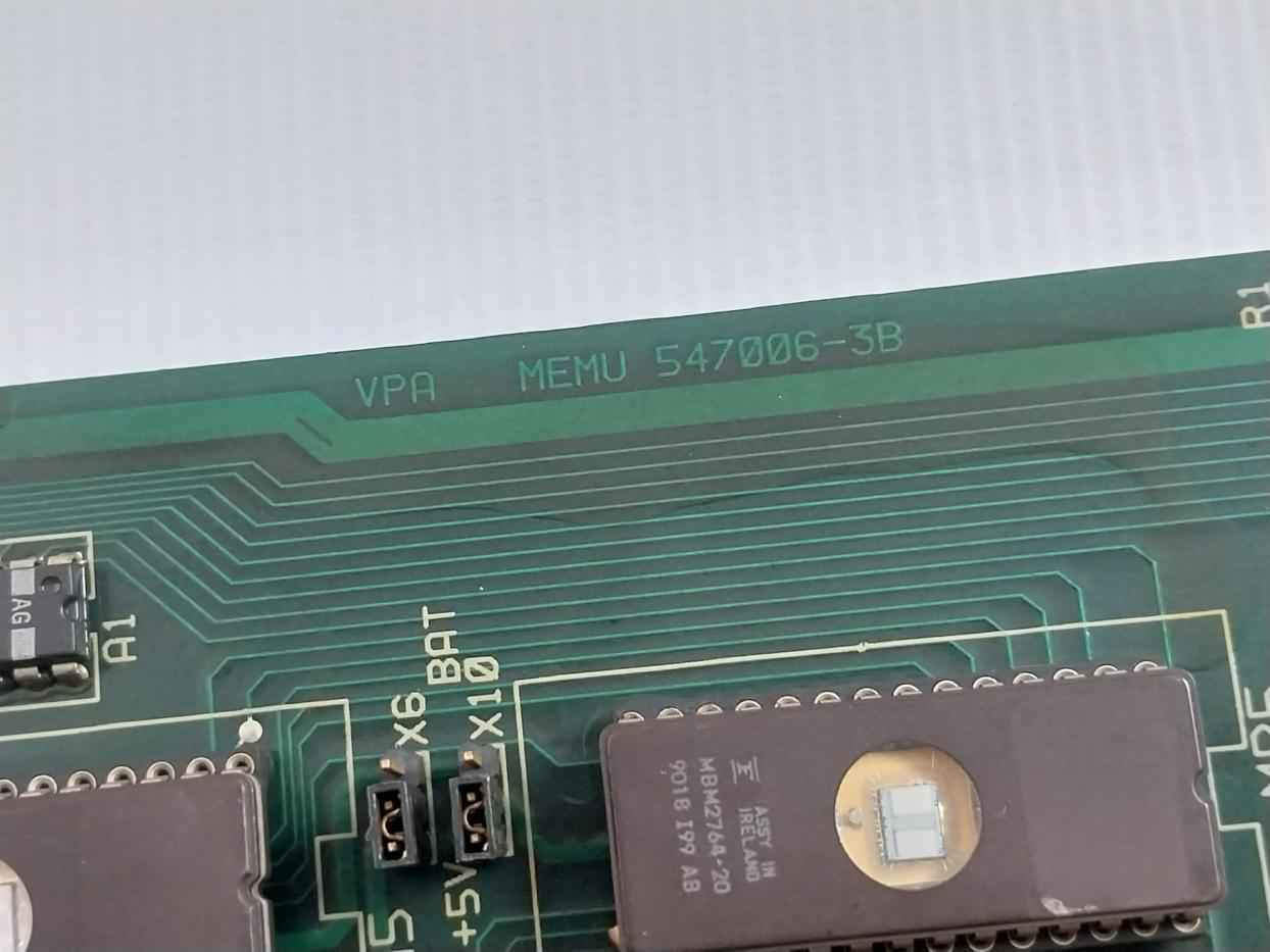 Valmet 547006-3b Memory Module Unit 547006-3a M8510401 M1 94v-1