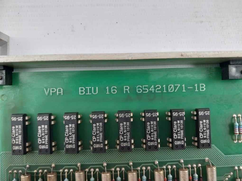Valmet Automation Biu 16R Binary Input Unit 65421071-1A, 65421071-1B