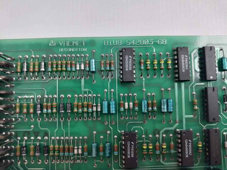 Valmet Automation Biu 8A Binary Input Unit Pcb 542803-6B T9605 M851222 07