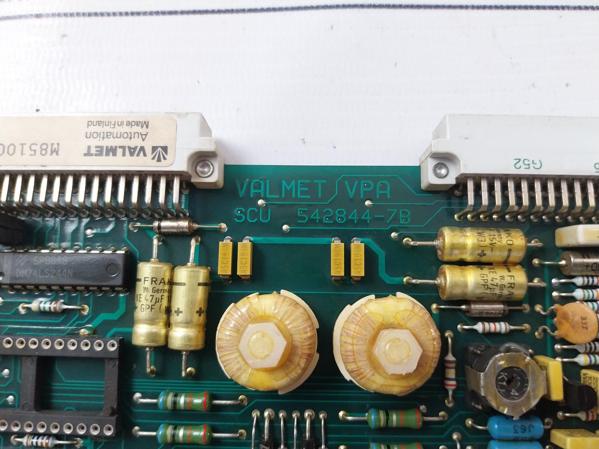 Valmet Automation M8510061 M2 Printed Circuit Board 542844-7A