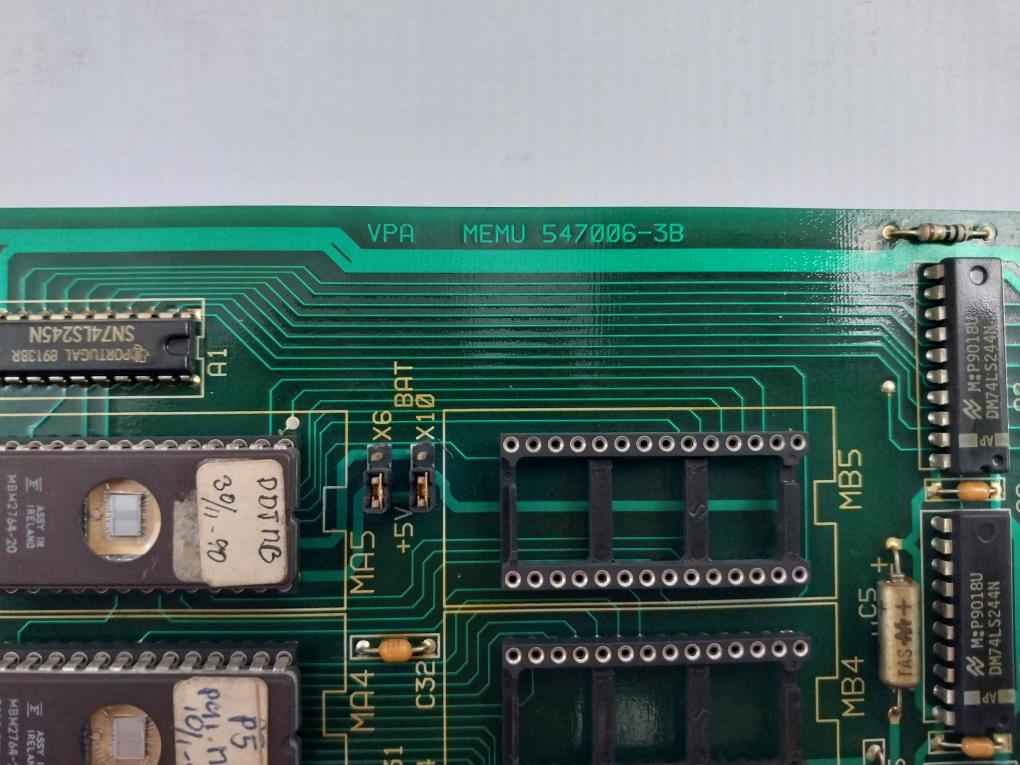 Valmet Automation M851040 M1 Memu Memory Board 547006-3A Zinco 107 94V-1