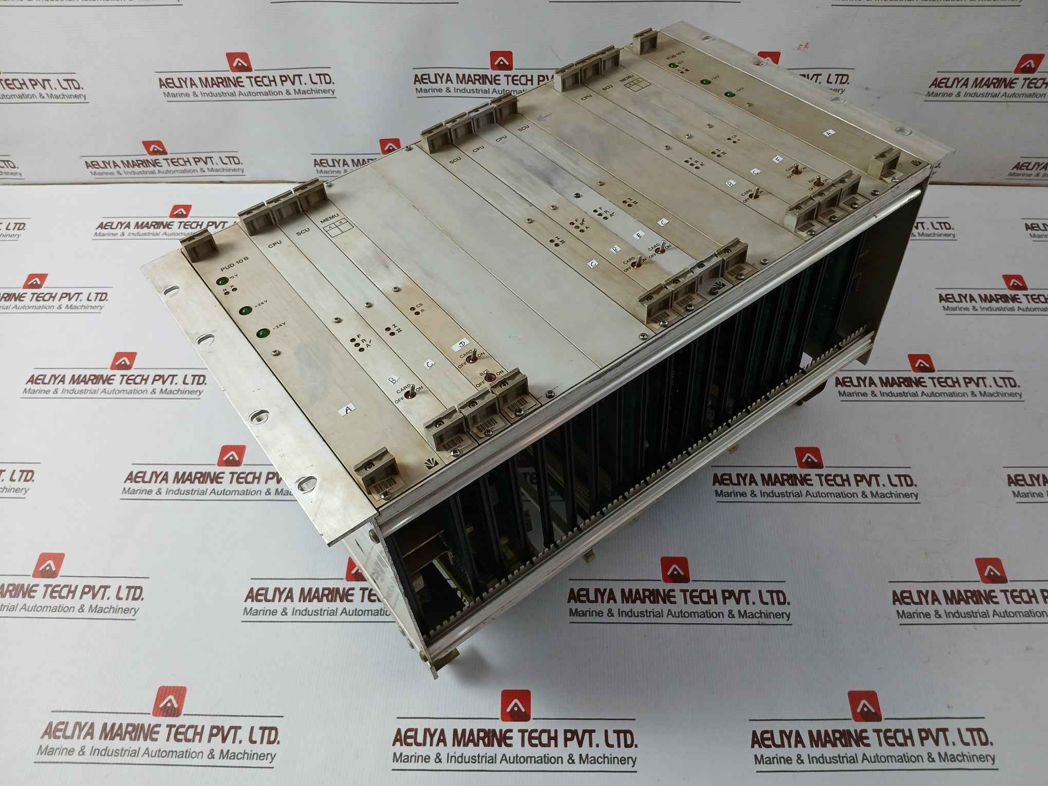 Valmet Automation Pud-10B Power Supply Rack With Cpu, Scu, Memu Module M8510401