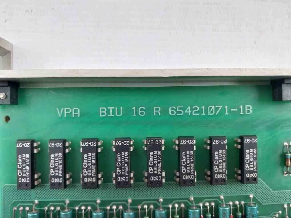 Valmet Biu 16 R Pcb For Binary Input Unit 65421071-1A T9623 M85122711 02