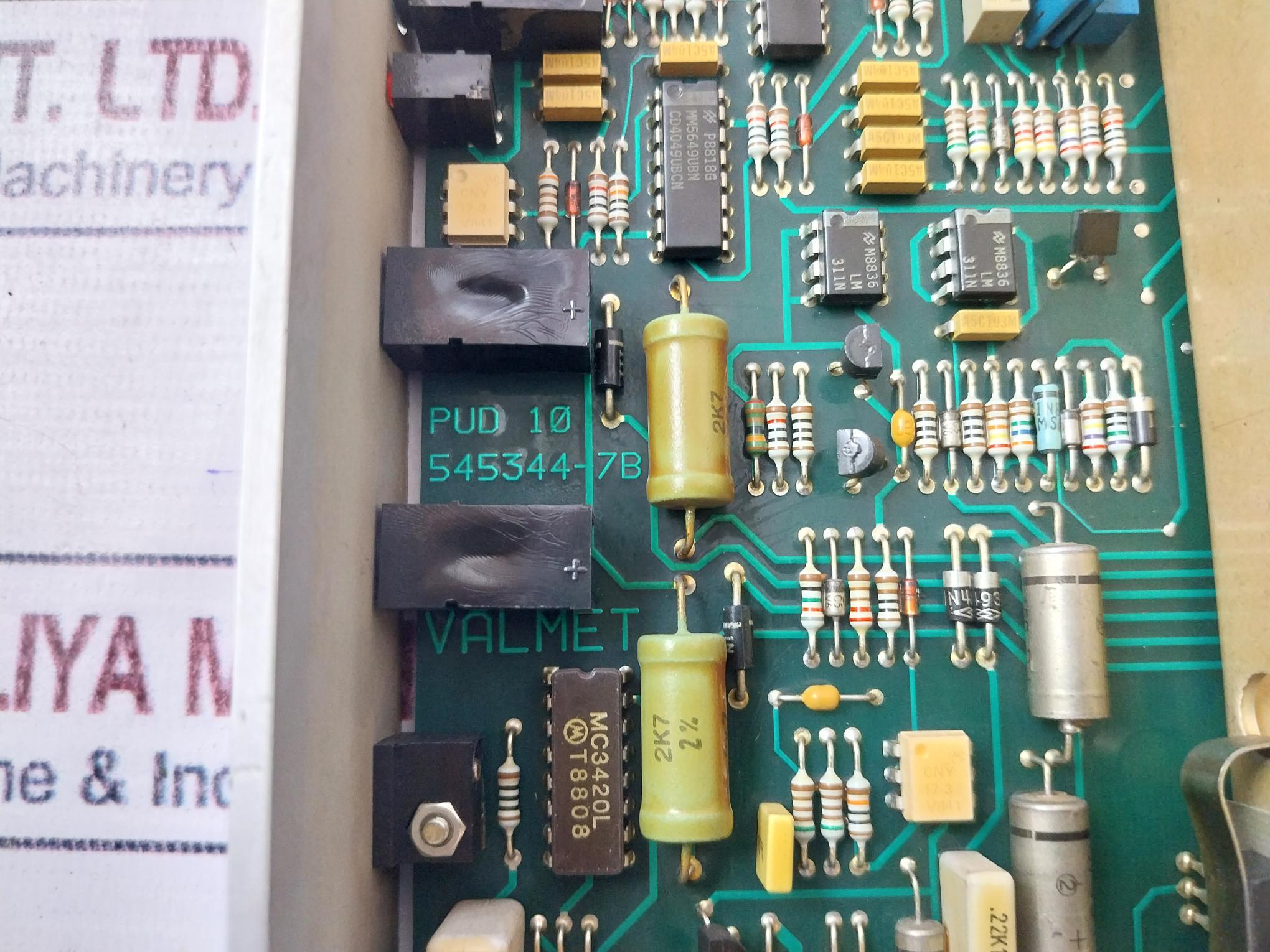Valmet M851361 Automation Pcb Card Pud 10