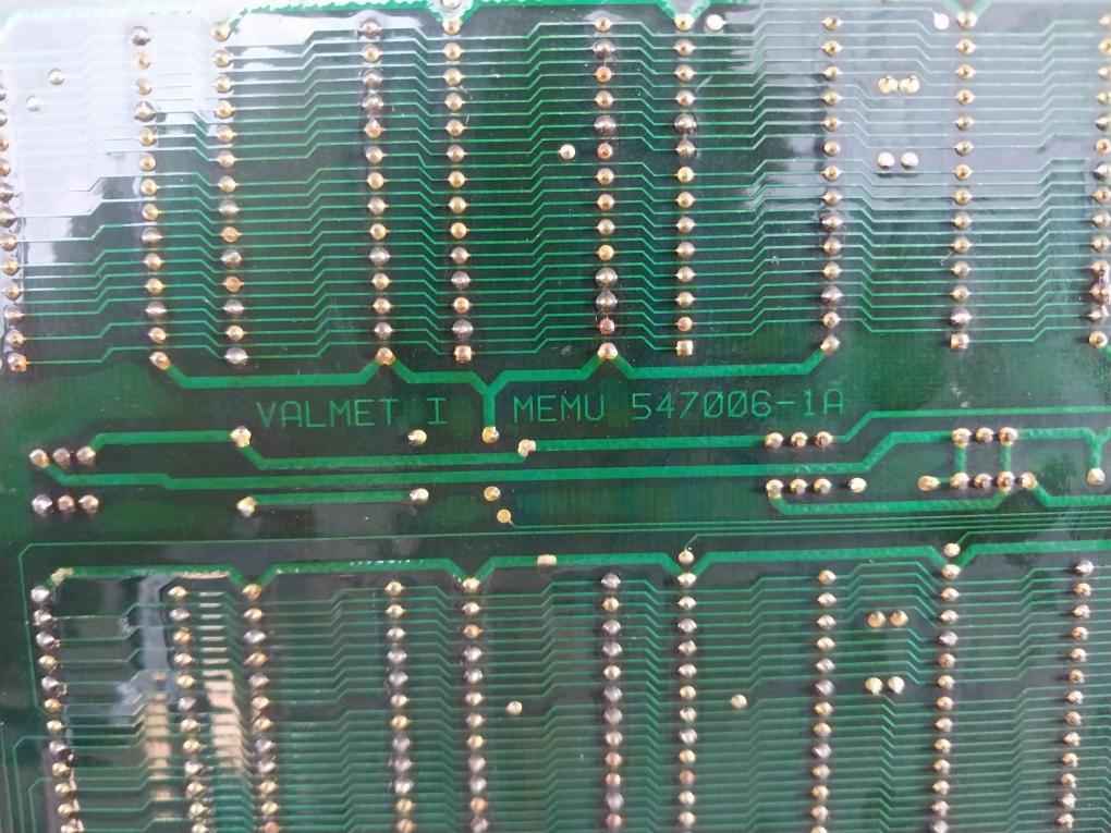Valmet Memu 547006-1B Memory Card 547006-1A