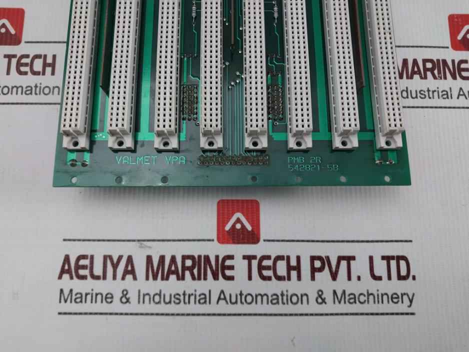 Valmet Pmb 2r 16 Slot Backplane Pcb Card 542821-5b Mt937