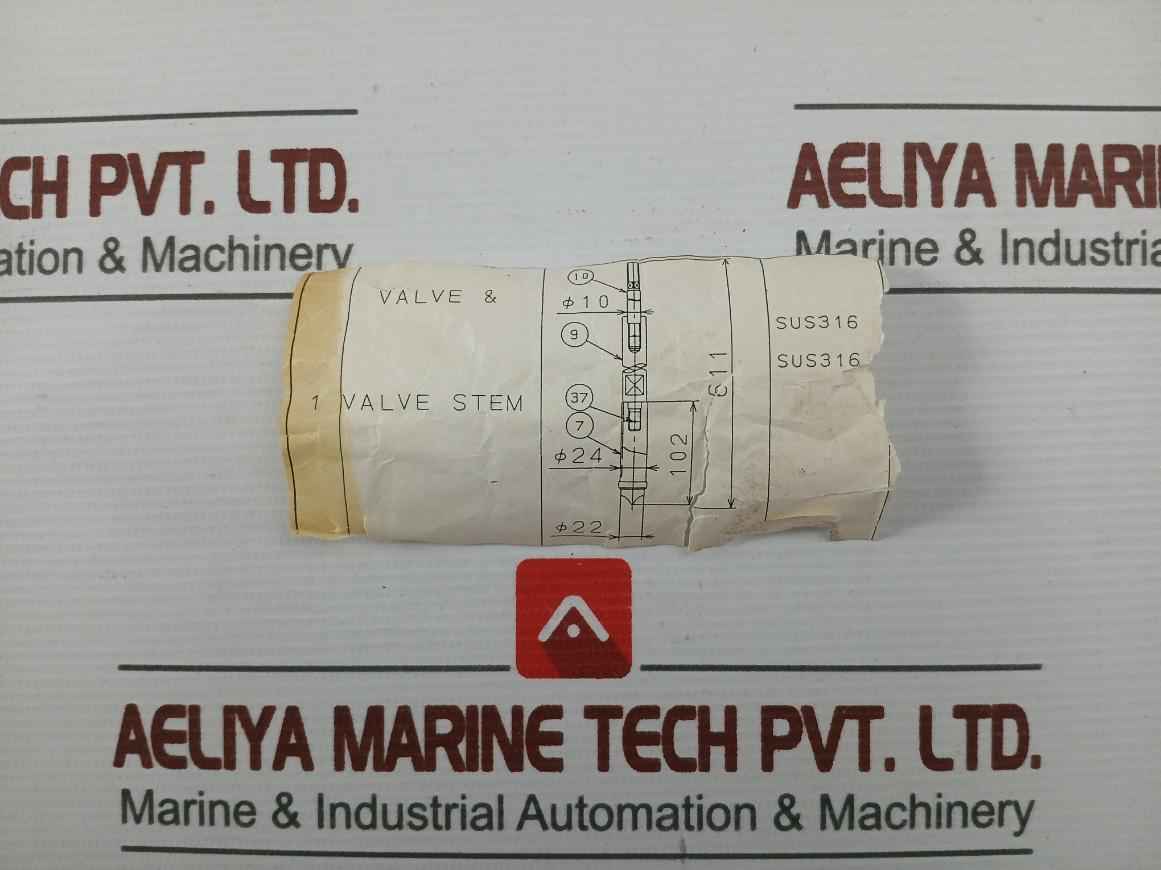 Valve Stem Assembly 6S Sus316 L - 260 Mm D - 10 Mm With New